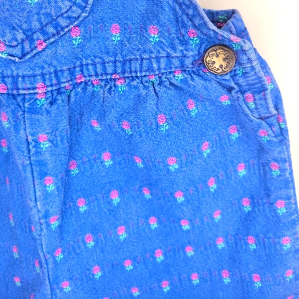 Vintage Girls Oshkosh B'gosh Blue Overalls SZ 3T - Picture 7 of 10